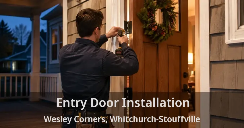 Entry Door Installation Wesley Corners, Whitchurch-Stouffville - ON