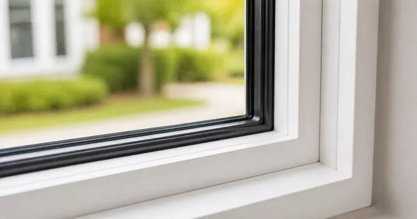technician repairing window and door hardware in Wesley Corners, Whitchurch-Stouffville home