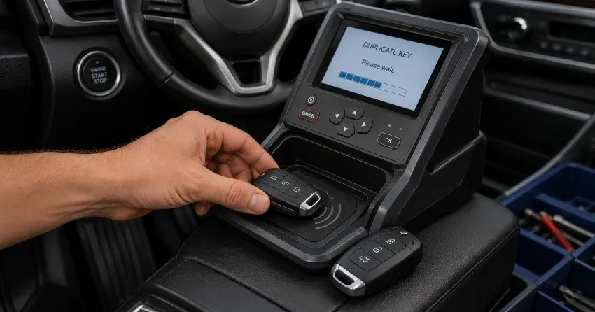 technician cloning a transponder chip key in Whitchurch-Stouffville