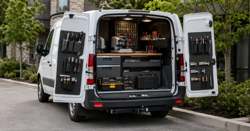 mobile locksmith service vehicle equipped with tools in Whitchurch-Stouffville