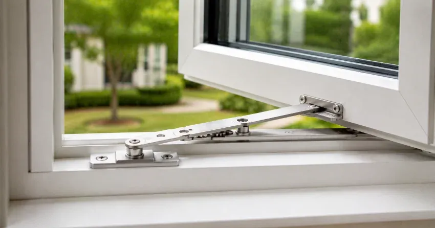 technician replacing casement window hinge in Whitchurch-Stouffville