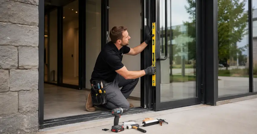 commercial glass door frame installation Wesley Corners, Whitchurch-Stouffville