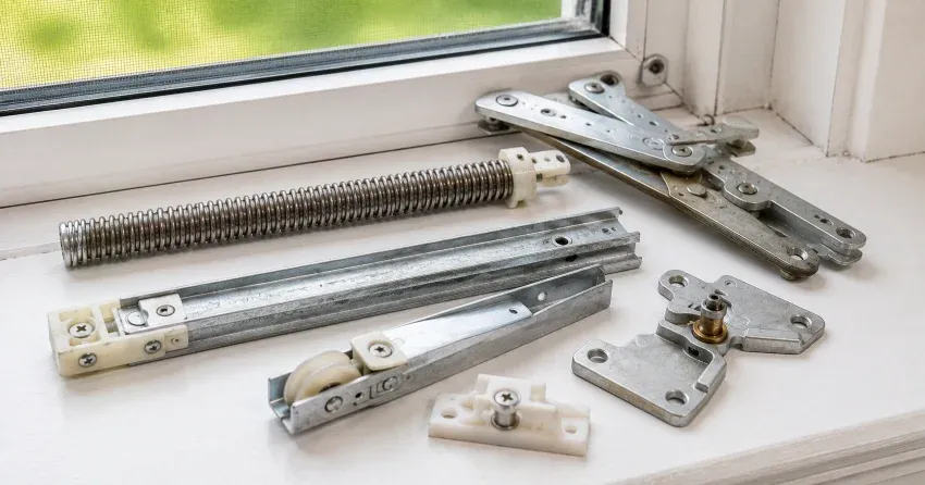 technician adjusting window sash alignment in Whitchurch-Stouffville home